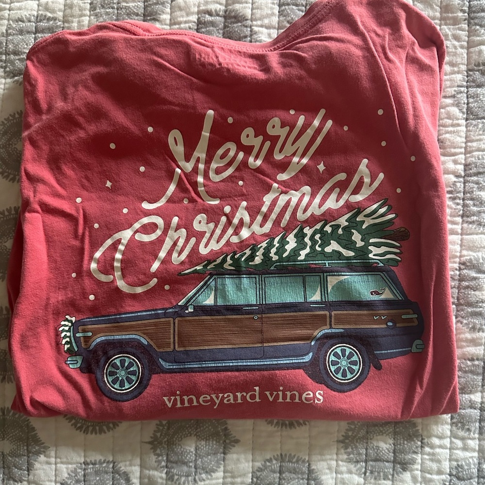 Vineyard Vines Men’s Small Christmas l/s tee